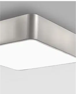 Moderní stropní svítidla Nova Luce Moderní přisazené stropní svítidlo Ragu - 4 x 10 W, 460 x 460 mm, nikl NV 866608