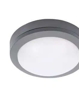 LED venkovní nástěnná svítidla Solight LED venkovní osvětlení Siena, šedé, 13W, 910lm, 4000K, IP54, 17cm WO746