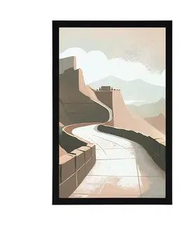 Hory Plakát světoznámá Čínská zeď
