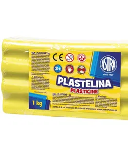 Hračky ASTRA - Plastelína 1kg Citrónová žlutá, 303111004