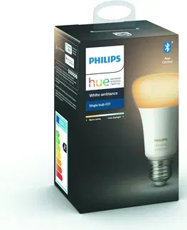 LED žárovky PHILIPS HUE Hue Bluetooth LED White Ambiance žárovka E27 A19 9W 806lm 2200K-6500K