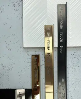 Sprchové kouty REA Spádová lišta levá, 100cm zlatá  kartáčovaná REA-K3216