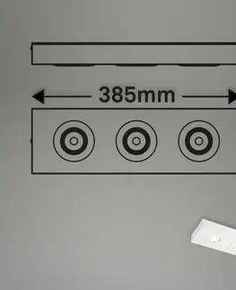 Moderní bodová svítidla BRILONER CTS LED stropní svítidlo, 38,5 cm, 4W, 460lm, bílé BRI 3996036