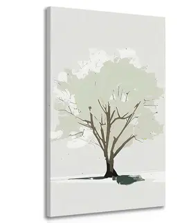 Obrazy stromy a listy Obraz strom v minimalistickém duchu