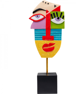 Dekorativní předměty KARE Design Dekorace Abstract Face 52cm