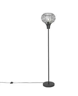 Stojaci lampy Moderní stojací lampa černá - Sapphira