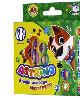 Hračky ASTRA - ASTRINO Dětské voskové barvičky, sada 24ks, 316121004