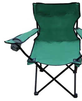 Zahradní židle a křesla TZB Skládací rybářská židle zelená