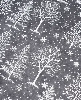 Vánoční dekorace Dekorativní podložka pod vánoční stromek Xmas Tree, 95 cm, tm. šedá