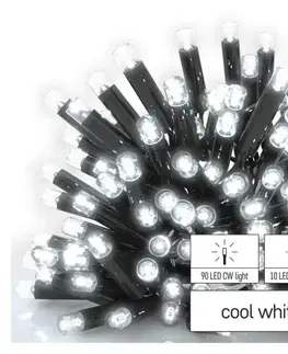 LED řetězy EMOS Profi LED spojovací řetěz problikávající, 10 m, venkovní i vnitřní, studená bílá D2AC03