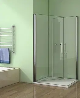 Sprchové vaničky H K Sprchový kout MELODY A4 80 cm se dvěma jednokřídlými dveřmi včetně sprchové vaničky