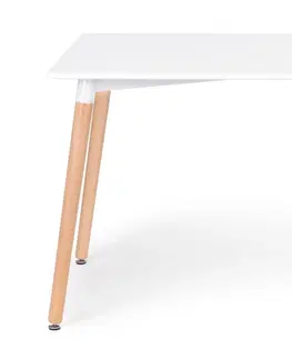 Jídelní stoly MODERNHOME Jídelní stůl obdelníkový KING bílý