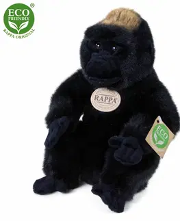 Hračky RAPPA - Plyšová gorila sedící 23 cm ECO-FRIENDLY