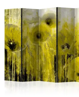 Paravány Paraván Yellow madness Dekorhome 225x172 cm (5-dílný)