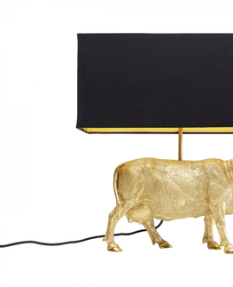 Designové stolní lampy a lampičky KARE Design Stolní lampa Cow - zlatá, 52cm