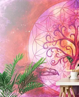 Abstraktní tapety Tapeta pastelový magický strom života