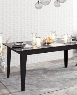 Jídelní stoly Kalune Design Jídelní stůl POLKA 180 cm černý
