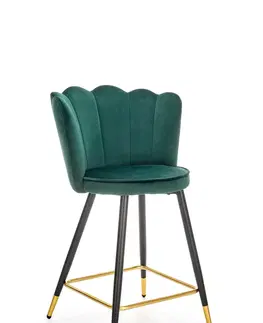 Barové židle HALMAR Barová židle H106 tmavě zelená