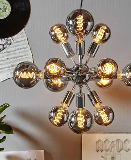 Stmívatelné LED žárovky STAR TRADING LED žárovka globe E27 2W G125 Decoled Spiral Smoke