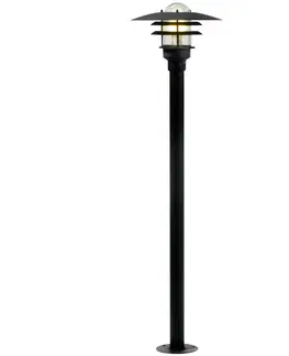 Stojací svítidla NORDLUX venkovní sloupkové svítidlo Lonstrup 32 černá čirá 71428003