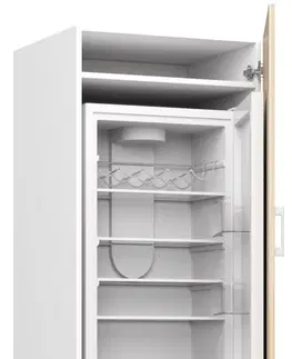 Kuchyňské dolní skříňky Ak furniture Skříň na vestavnou chladničku S 60cm Artus bílá/sonoma