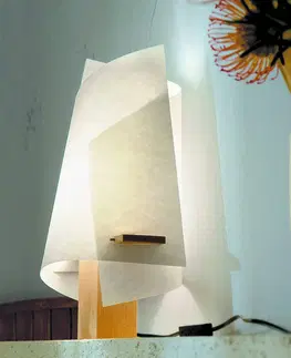 Stolní lampy Domus Designová stolní lampa PLAN B, buk