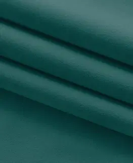 Záclony Závěs Homede Vila II s průchodkami a řasící páskou typu drak tmavě zelený, velikost 135x300