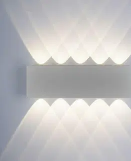 LED venkovní nástěnná svítidla PAUL NEUHAUS LED nástěnné svítidlo ve stříbrné barvě, ovál, teplá bílá barva světla 2700K