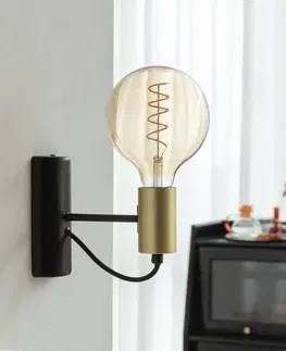 Stmívatelné LED žárovky Lucande Skleněná LED žárovka E27 3,8 W, G125, 1800K, jantarová barva