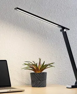 Stolní lampy kancelářské PRIOS Prios Tamarin stolní lampa LED, stmívatelná, černá