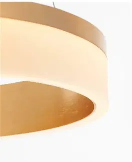Designová závěsná svítidla NOVA LUCE závěsné svítidlo COURTEZ bronzový hliník a akryl LED 30W 230V 3000K IP20 9818482