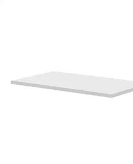 Koupelnový nábytek MEREO Koupelnová deska na skříňku 121 cm, bílá vysoký lesk perlička CN723DB