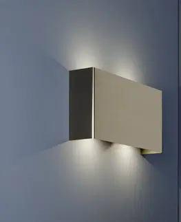 Nástěnná svítidla quitani Nástěnné svítidlo Quitani Maja LED, nikl, 22 cm