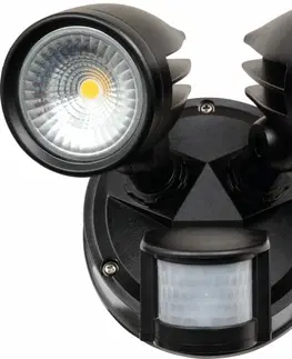 LED venkovní nástěnná svítidla HEITRONIC LED nástěnné svítidlo MERIDA s pohybovým čidlem 37231