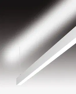 LED lustry a závěsná svítidla SEC Závěsné LED svítidlo přímé a nepřímé osvětlení WEGA-MODULE2-FAA-DIM-DALI, 50 W, černá, 1409 x 50 x 79 mm, 3000 K, 5950 lm 320-B-551-01-02-SP