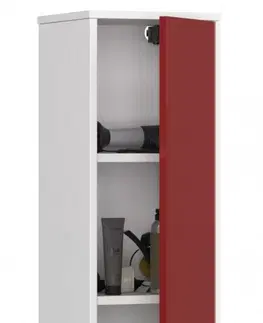 Koupelnový nábytek Ak furniture Koupelnová skříňka Fin I 30 cm bílá/červená lesk