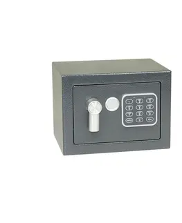 Trezory Ocelový sejf s elektronickým zámkem, číselnou  klávesnicí a páčkou k otevření RS.17.EDK