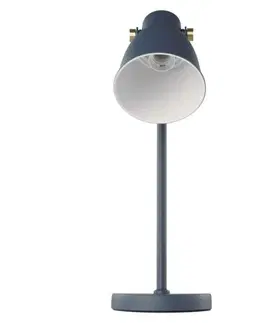 Stolní lampy do kanceláře EMOS Stolní lampa JULIAN na žárovku E27, modrá Z7621BL
