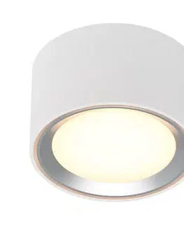 LED stropní svítidla NORDLUX přisazené downlight svítidlo Fallon H60 bílá / kartáč. ocel 47540132