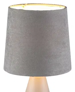 Lampy na noční stolek Rabalux stolní lampa Nalani E14 1x MAX 40W béžová 2694