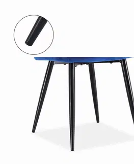 Židle HALMAR Jídelní židle K487 tmavě modrá