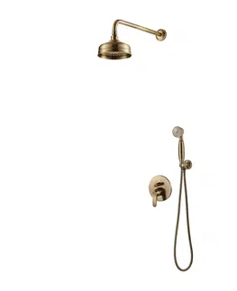 Koupelnové baterie OMNIRES ART DECO skrytý sprchový systém, antický bronz kartáčovaný SYSAD26BR