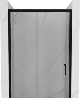 Sprchové kouty Sprchové dveře MEXEN Apia 110cm černé