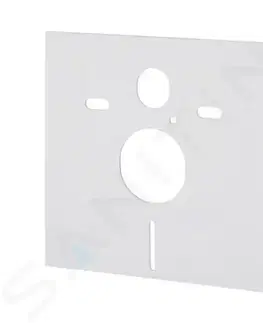 Záchody Kielle Genesis Set předstěnové instalace, klozetu Architectura a sedátka softclose, tlačítko Gemini ll, lesklá bílá/chrom SANI11AK3101