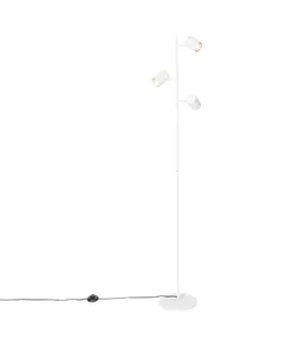 Stojaci lampy Moderní stojací lampa bílá 3světelná - Jeana