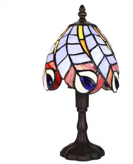 Svítidla Barevná stolní lampa Tiffany Eby - Ø 15*32 cm E14/max 1*25W Clayre & Eef 5LL-6272