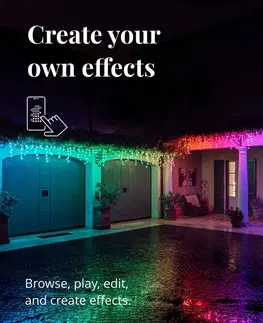 Vánoční světelné závěsy twinkly Inteligentní LED světelný závěs Twinkly, RGB