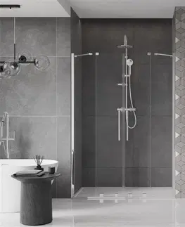 Sprchové kouty MEXEN/S Velar Duo posuvné sprchové dveře 160, transparent, chrom 871-160-000-02-01