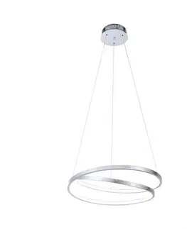 Designová závěsná svítidla PAUL NEUHAUS LED závěsné svítidlo, imitace plátkového stříbra, moderní design SimplyDim 3000K PN 2472-21