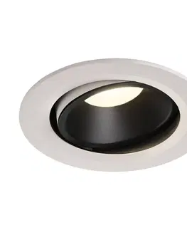 LED podhledová svítidla SLV BIG WHITE NUMINOS MOVE DL L vnitřní LED zápustné stropní svítidlo bílá/černá 4000 K 20° otočné a výkyvné 1003685